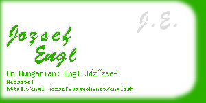 jozsef engl business card